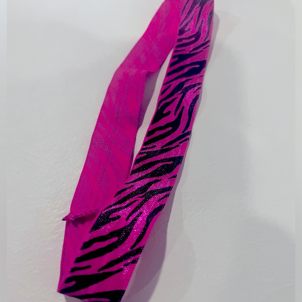 Elastic pink zebra headband for girl/women